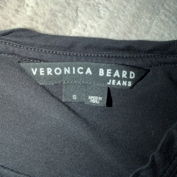 Veronica Beard waldorf Black 3/4 sleeve women’s  Tee - Picture 4 of 4